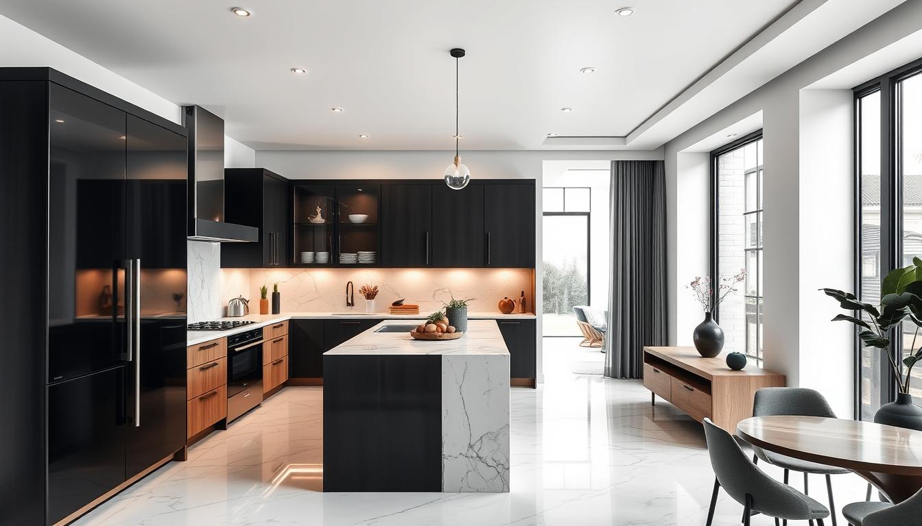 47 Stylish Black and White Kitchen Ideas with Wood and Natural Accents