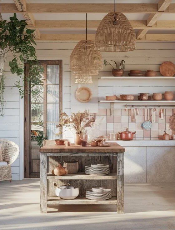15 Ways to Add Rustic Charm and Cozy Elegance to Your Boho Farmhouse Kitchen