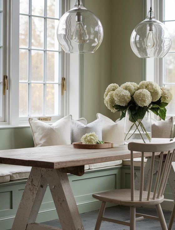 25 Dreamy Sage Green Banquette Ideas: Built-In Dining Nooks We’re Obsessed With