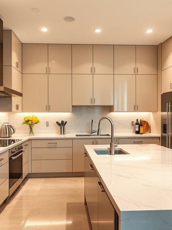 25 Luxury Kitchen Designs | Warm Beige & Modern Elegance 2025